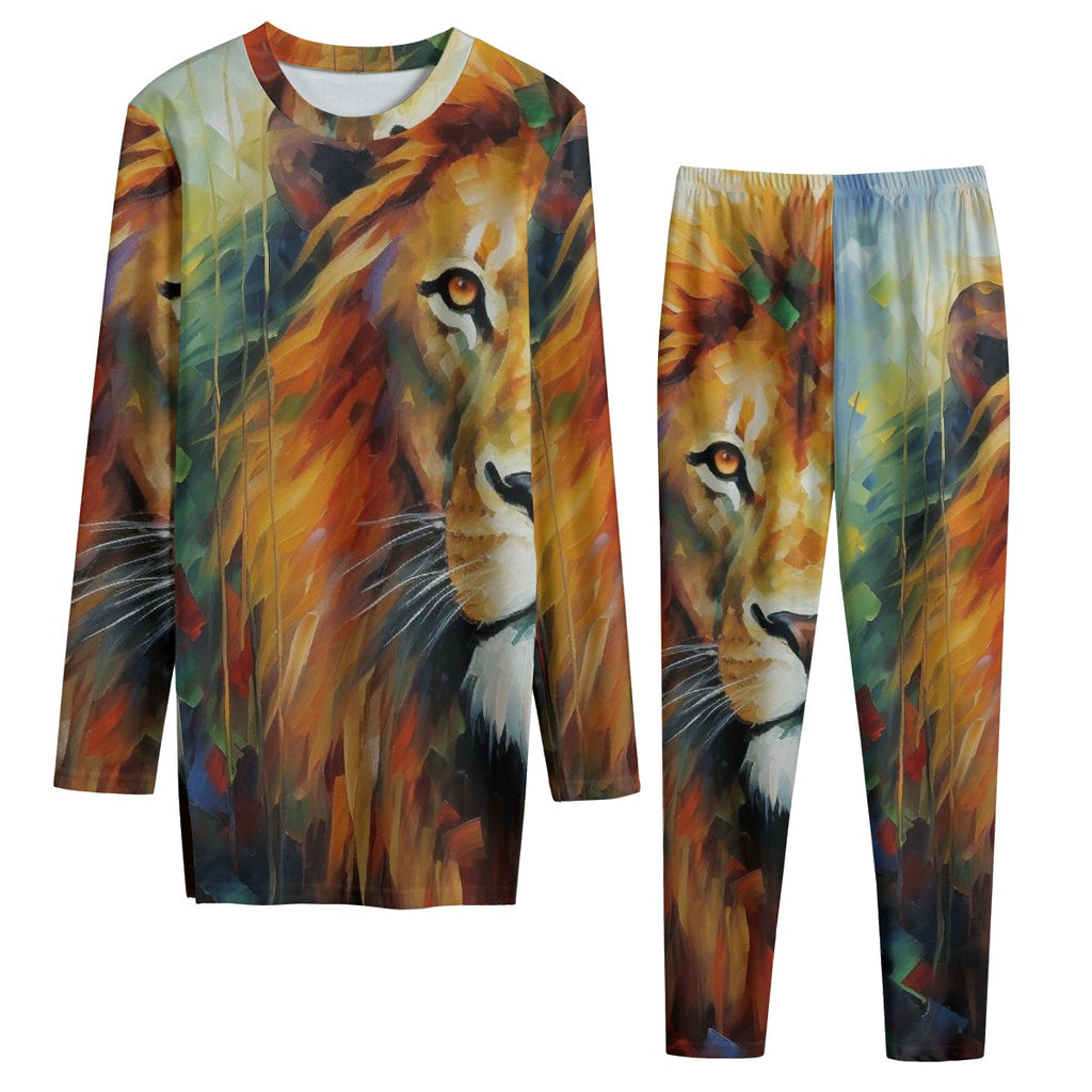 All-Over Print Women's Side Split T-shirt Set