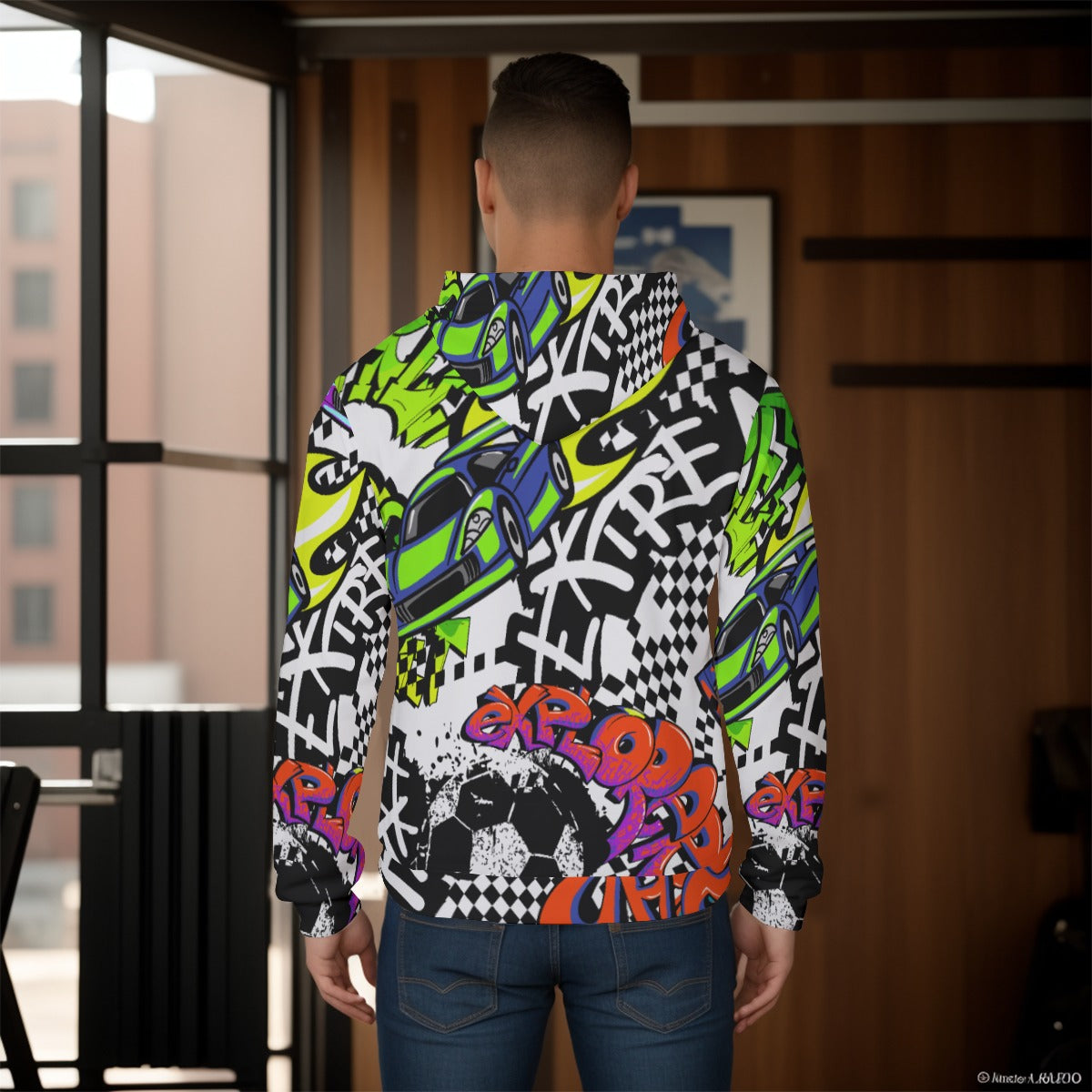 All-Over Print Men's Pullover Hoodie