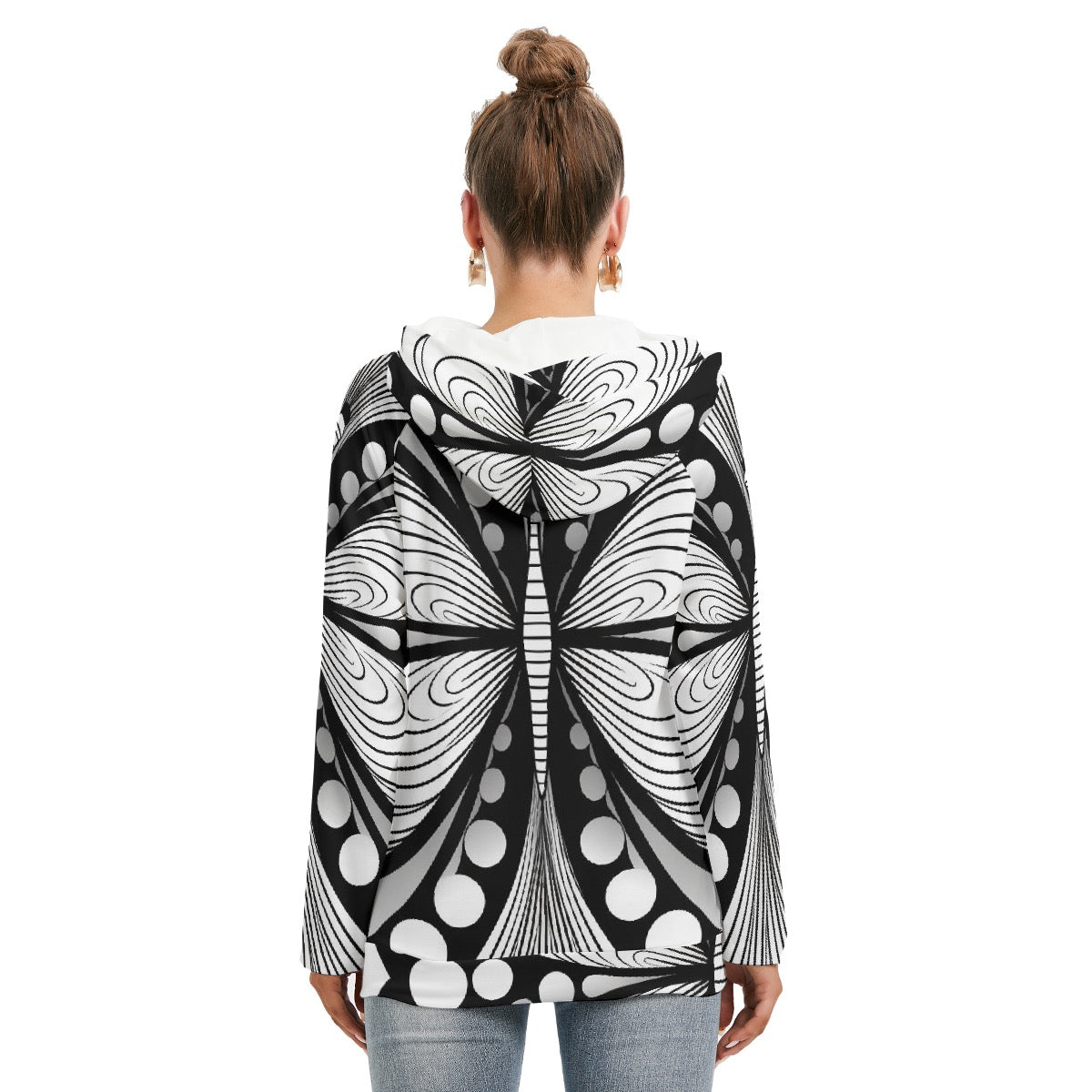 All-Over Print Women's Hoodie With Double Hood
