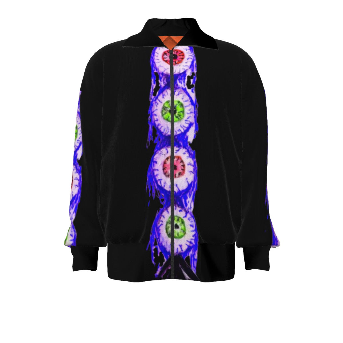 All-Over Print Unisex Knitted Fleece Lapel Outwear