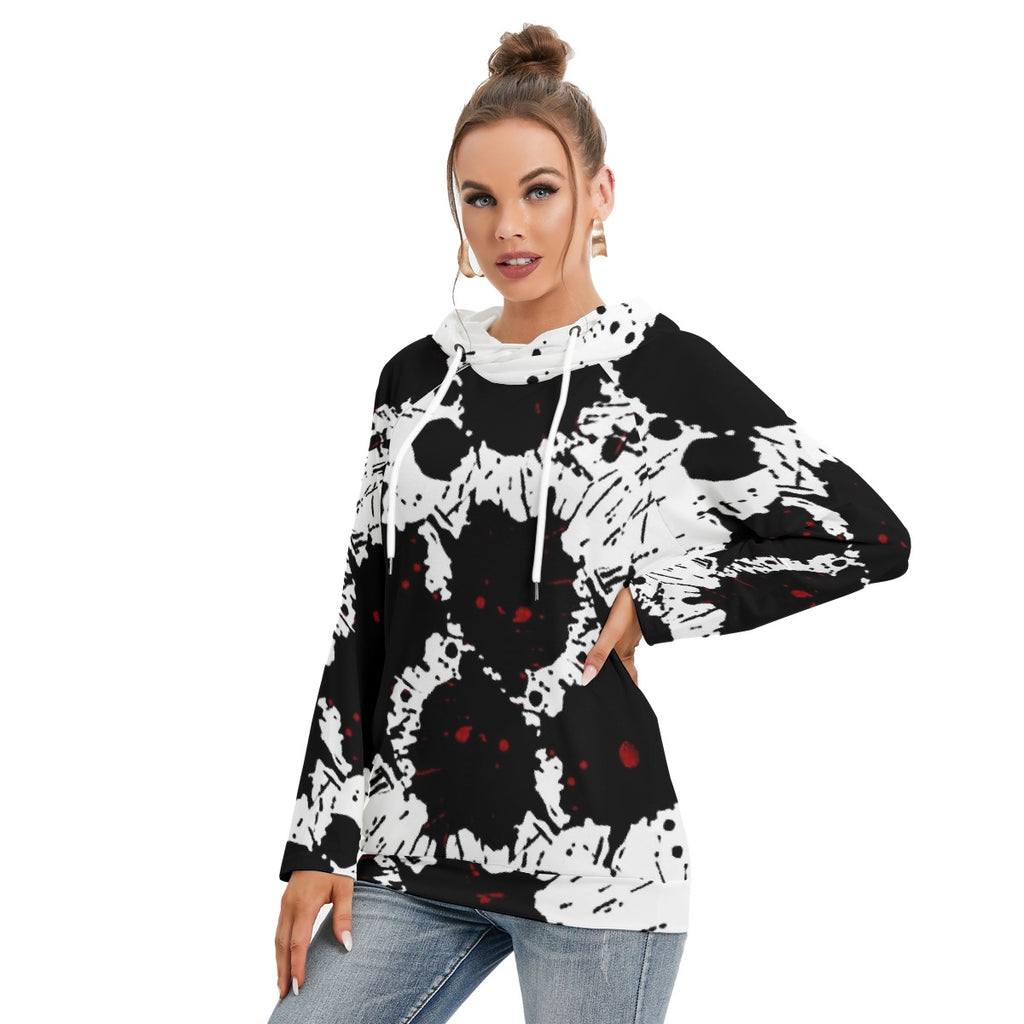 All-Over Print Women's Hoodie With Double Hood