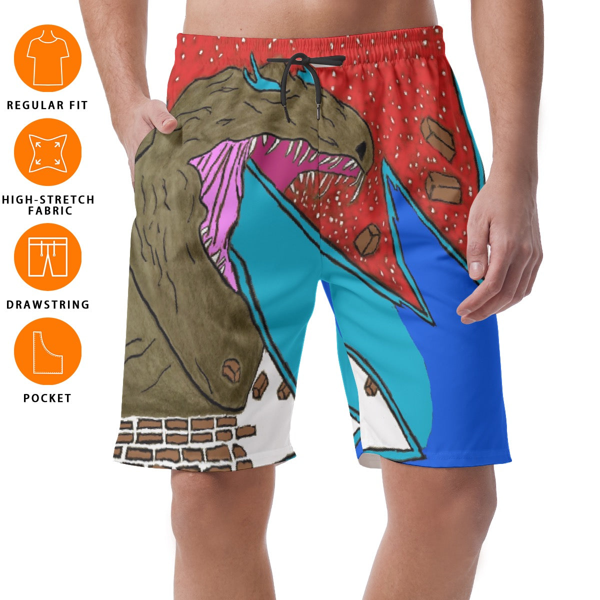 All-Over Print Men's Short Pants
