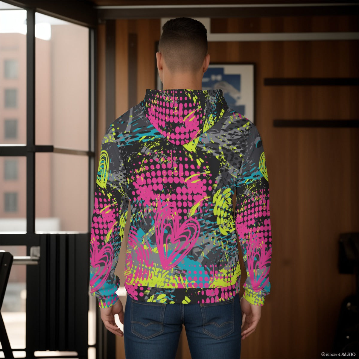 All-Over Print Men's Pullover Hoodie