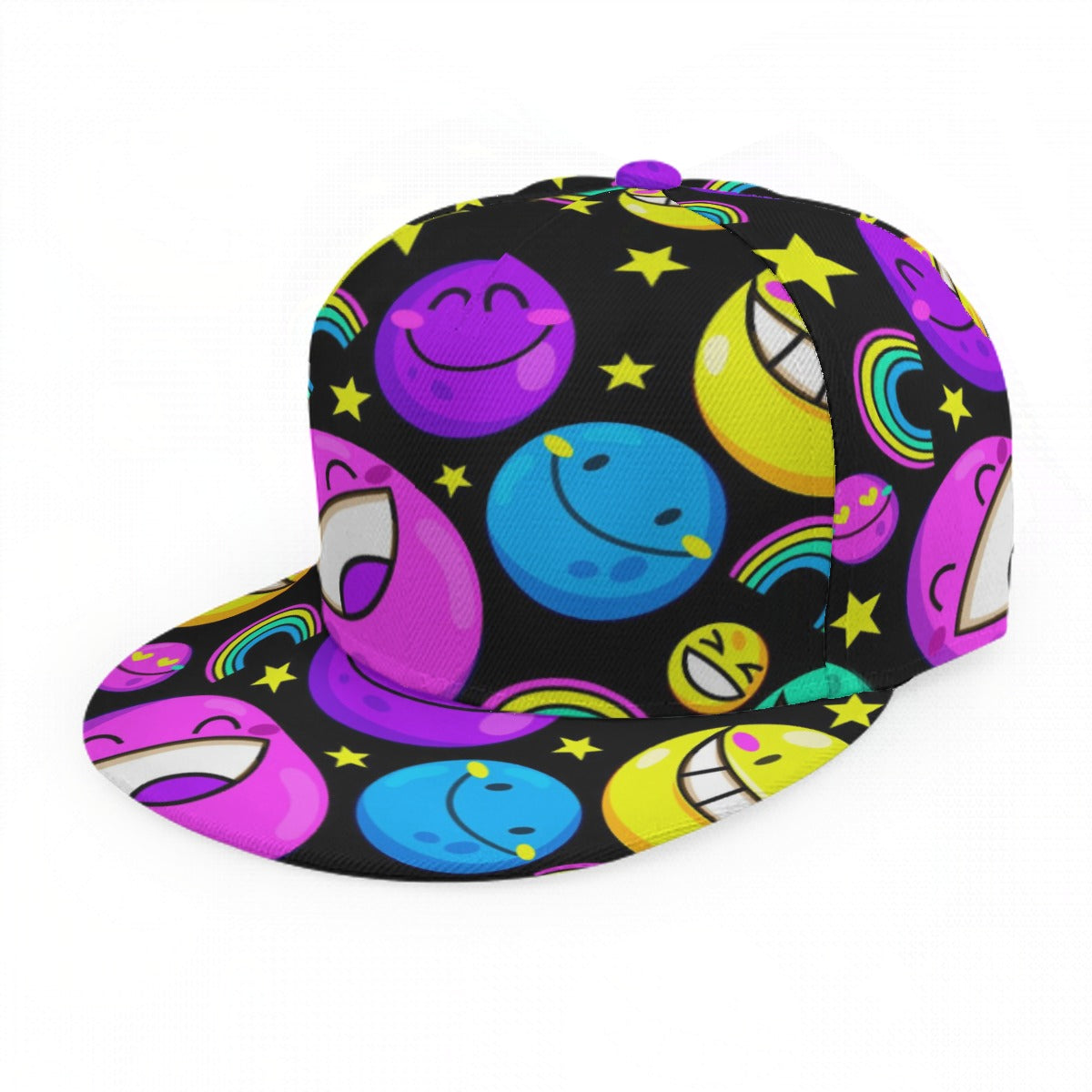 Baseball Cap With Flat Brim