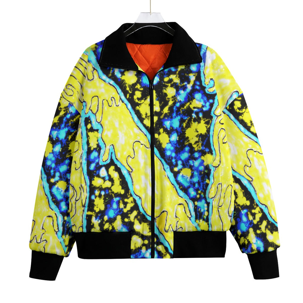 All-Over Print Unisex Knitted Fleece Lapel Outwear