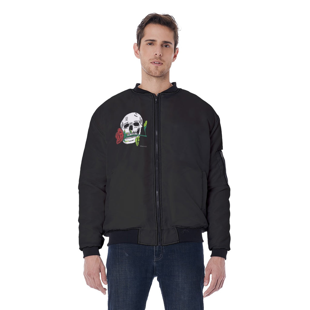 All-Over Print Men's Jacket With Sleeve Pocket