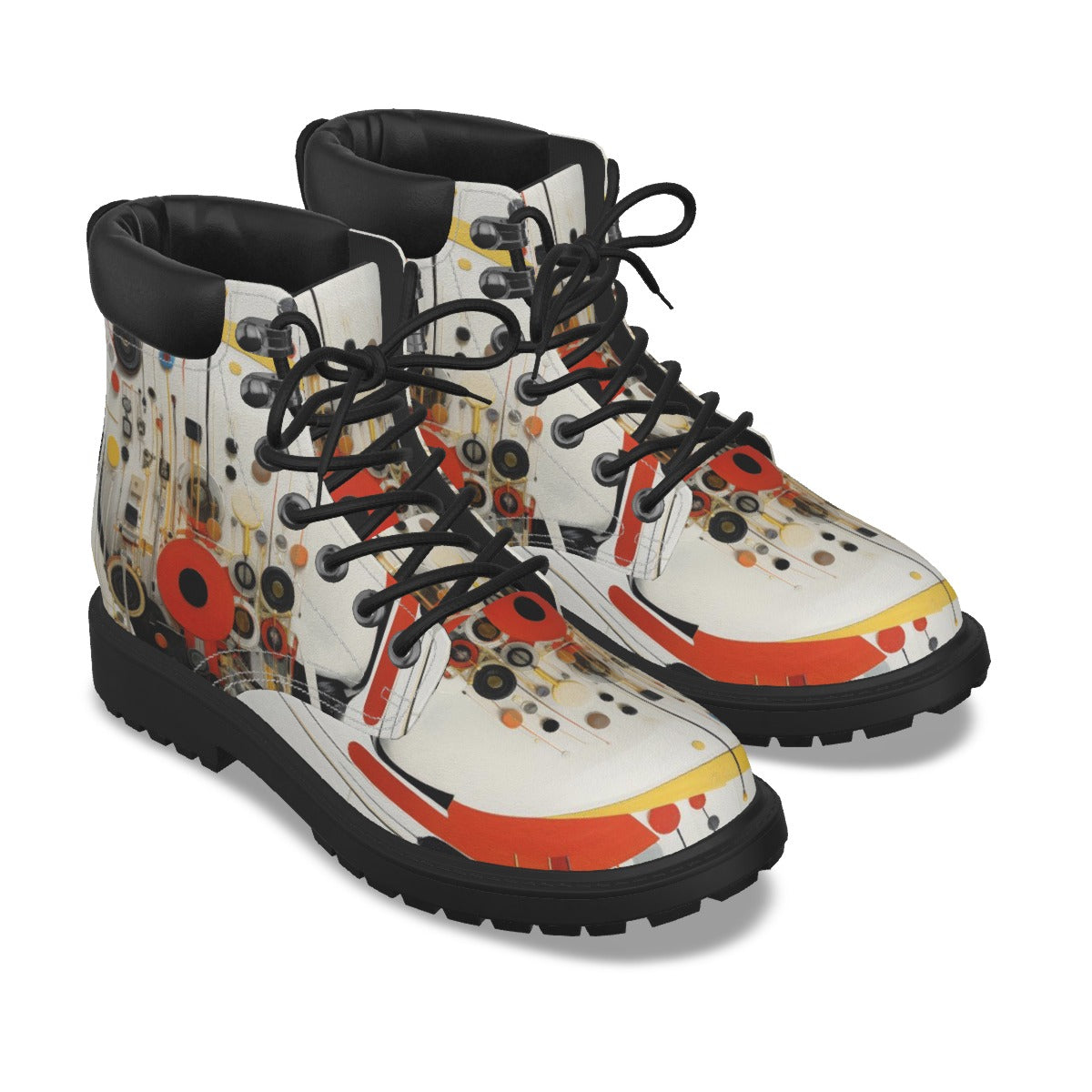 All-Over Print Men's Short Boots