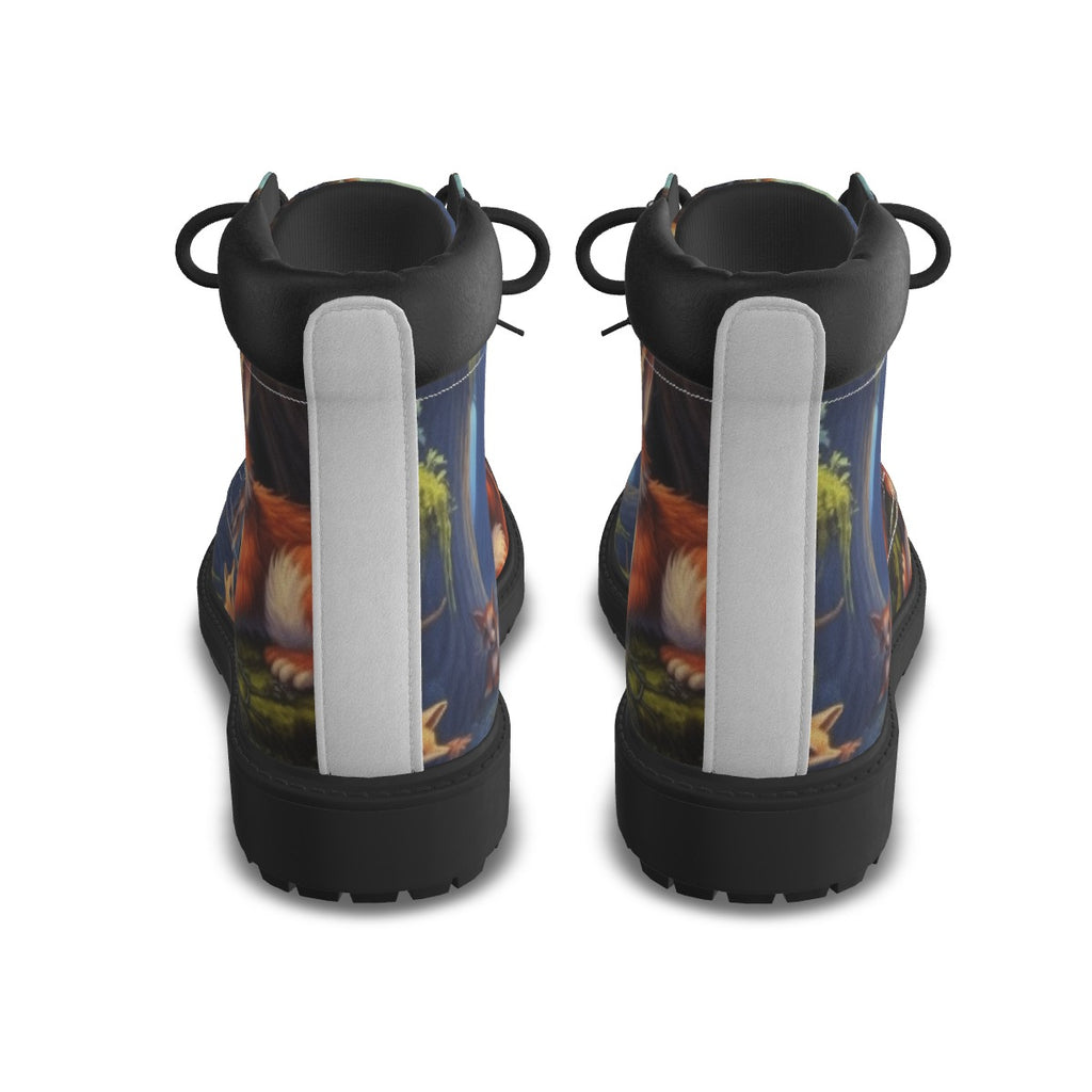All-Over Print Men's Short Boots