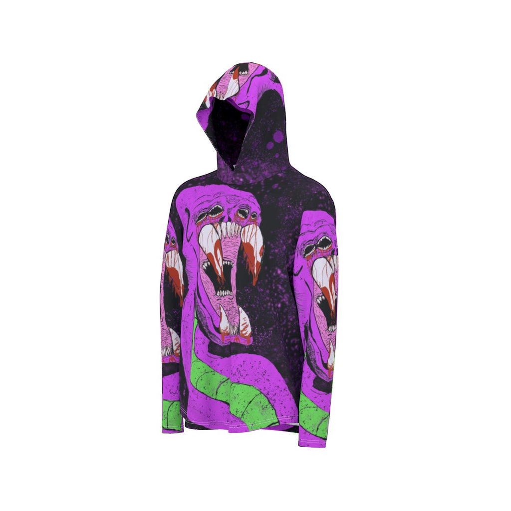 All-Over Print Men's Sunscreen  Sports Hoodie With Thumb Holes