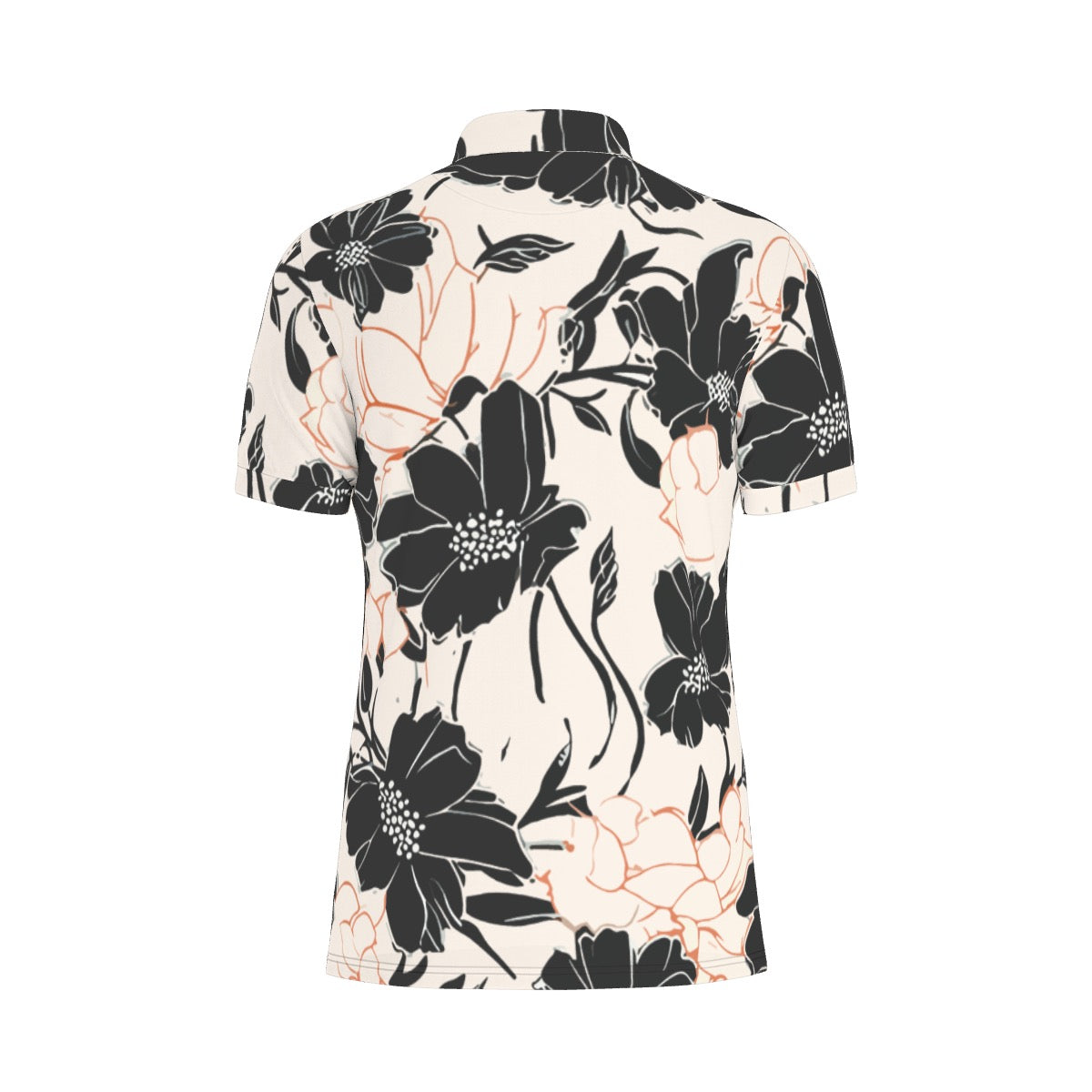 All-Over Print Men's Stretch Collar Polo Shirt
