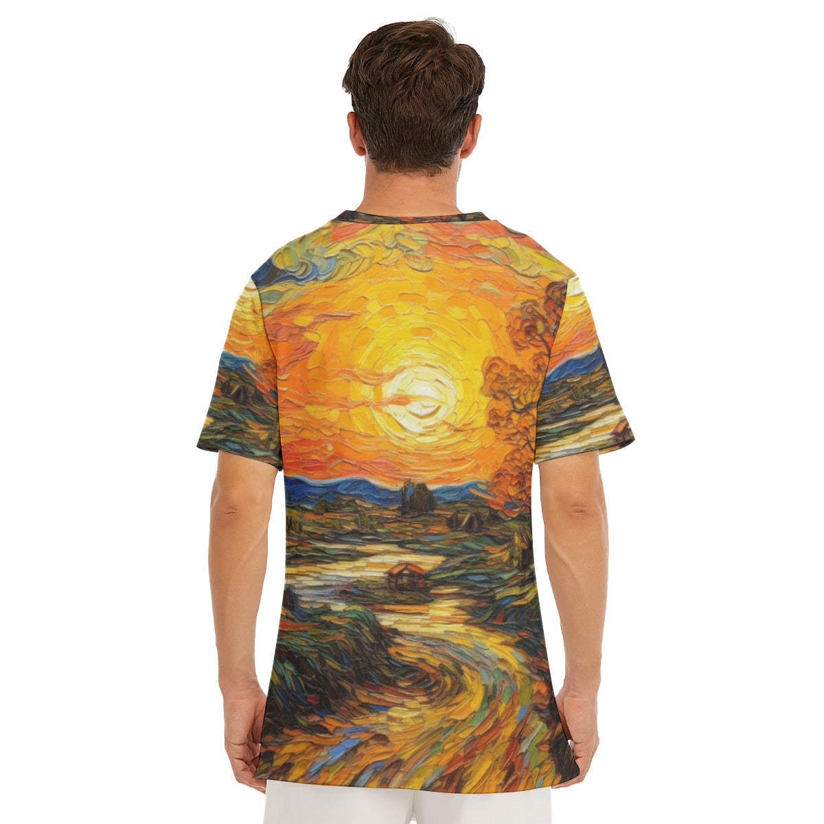 All-Over Print Men's O-Neck T-Shirt | 190GSM Cotton