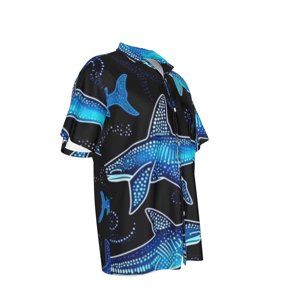 All-Over Print Men's Hawaiian Shirt With Pocket
