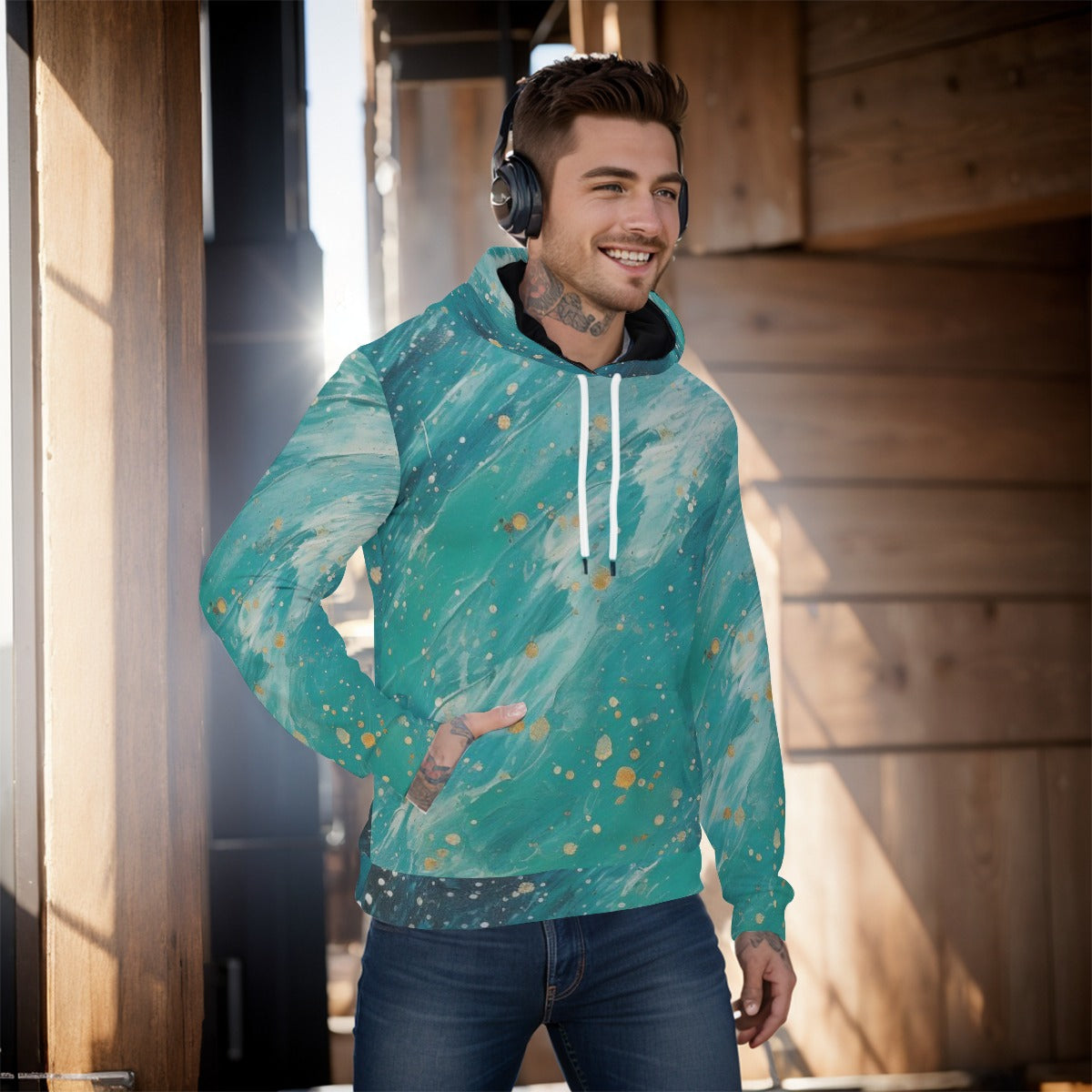 All-Over Print Men's Pullover Hoodie