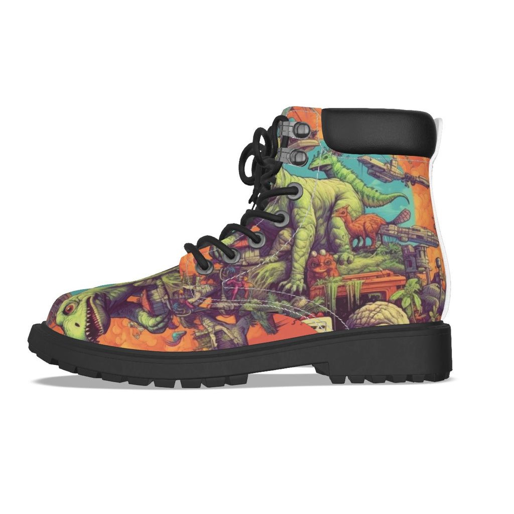 All-Over Print Men's Short Boots
