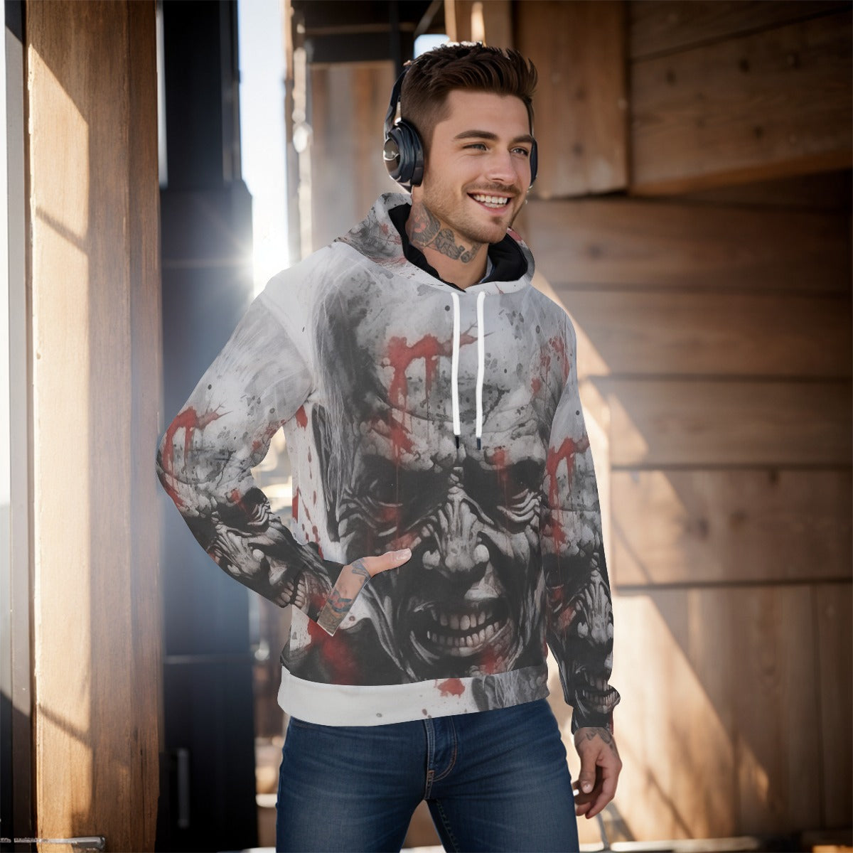 All-Over Print Men's Pullover Hoodie