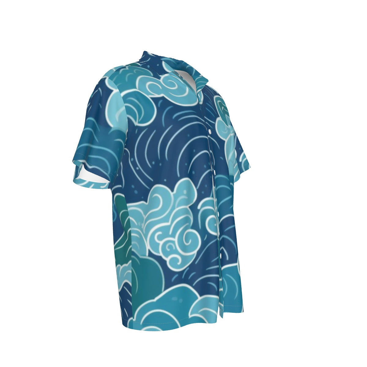 All-Over Print Men's Hawaiian Shirt With Pocket