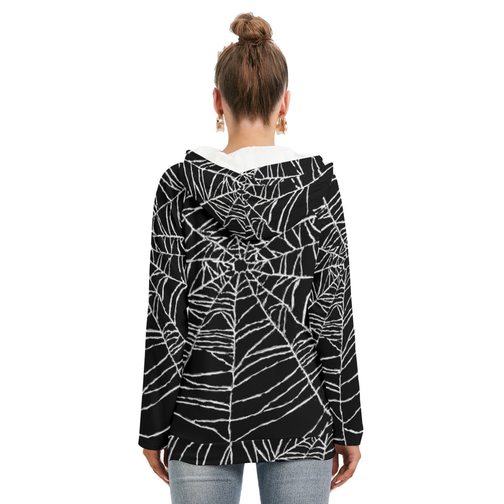 All-Over Print Women's Hoodie With Double Hood