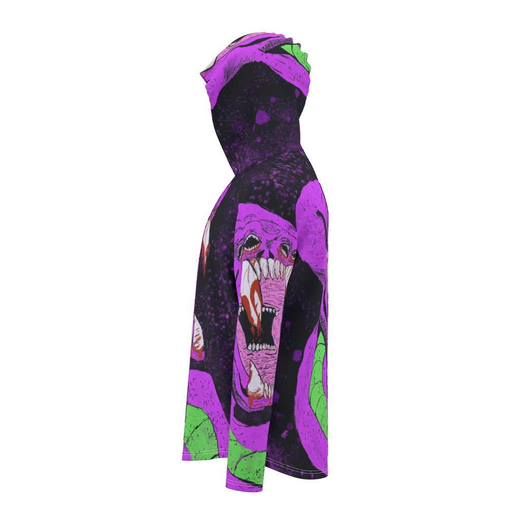 All-Over Print Men's Sunscreen  Sports Hoodie With Thumb Holes