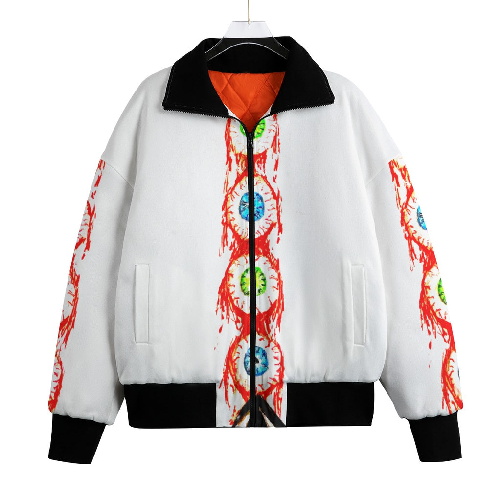All-Over Print Unisex Knitted Fleece Lapel Outwear