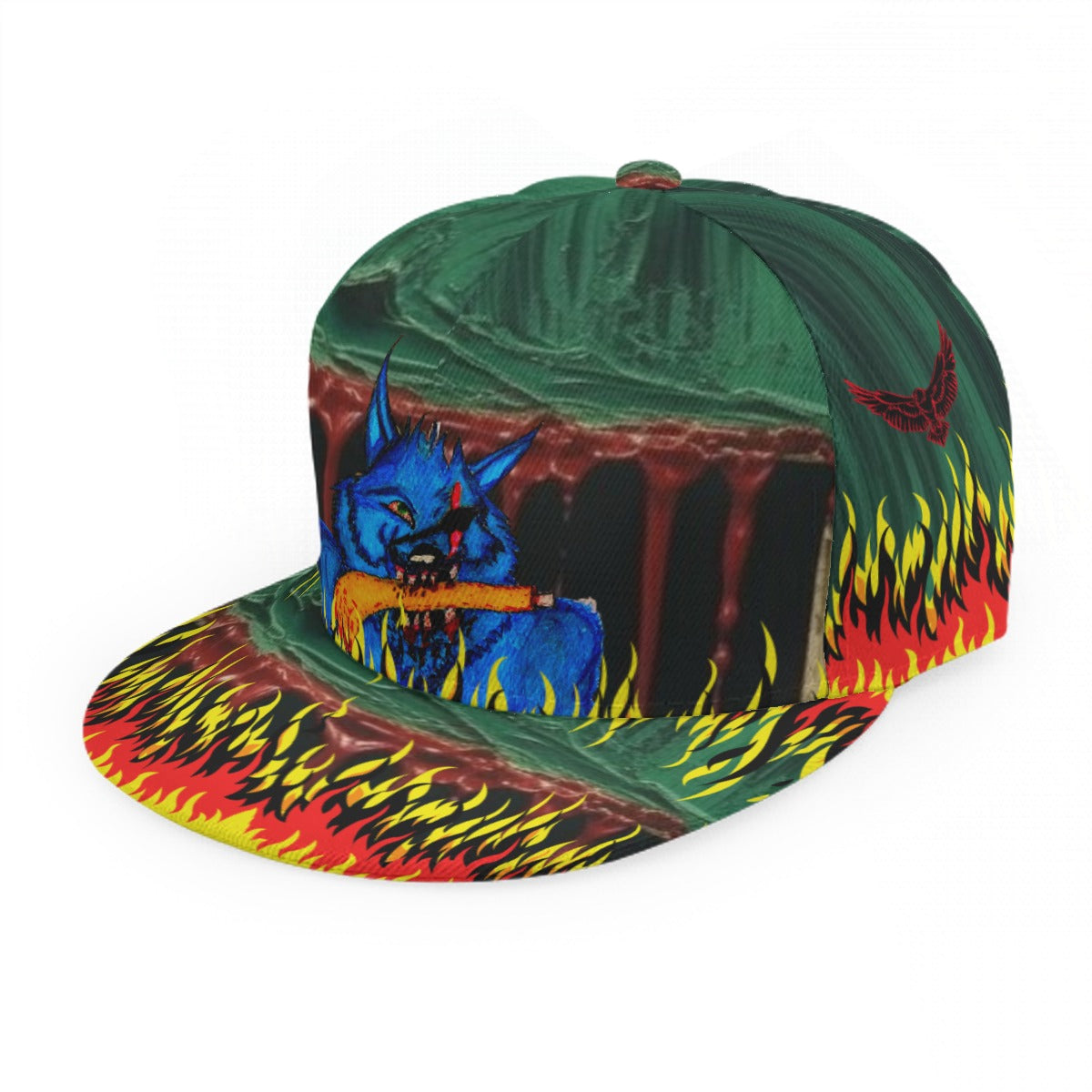 Baseball Cap With Flat Brim