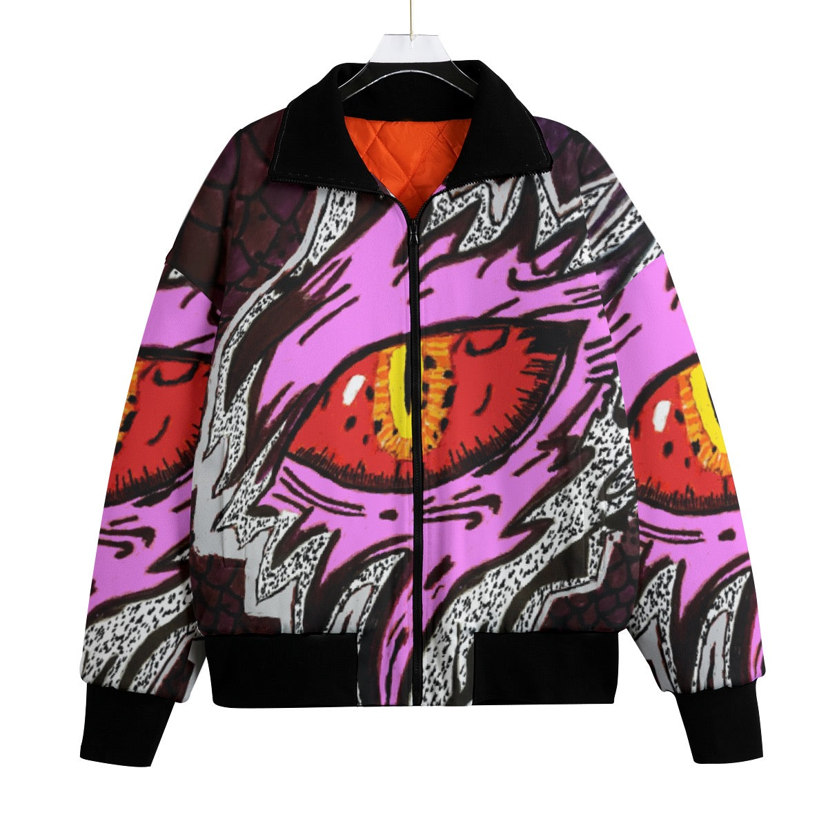 All-Over Print Unisex Knitted Fleece Lapel Outwear