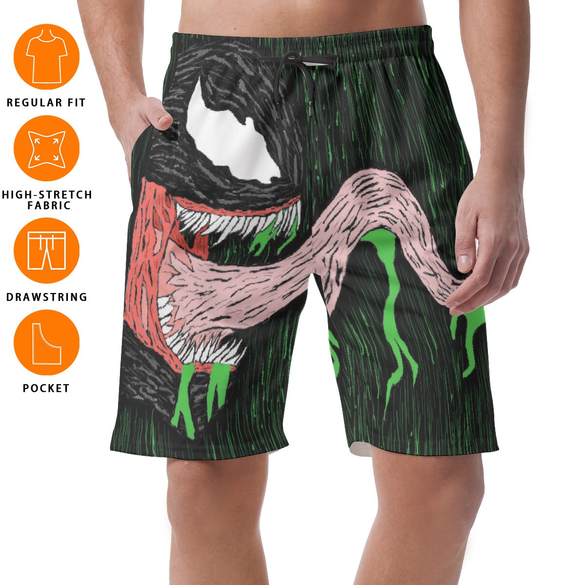 All-Over Print Men's Short Pants
