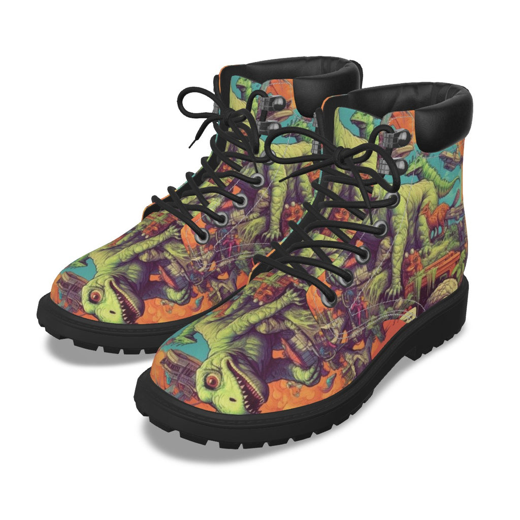 All-Over Print Men's Short Boots