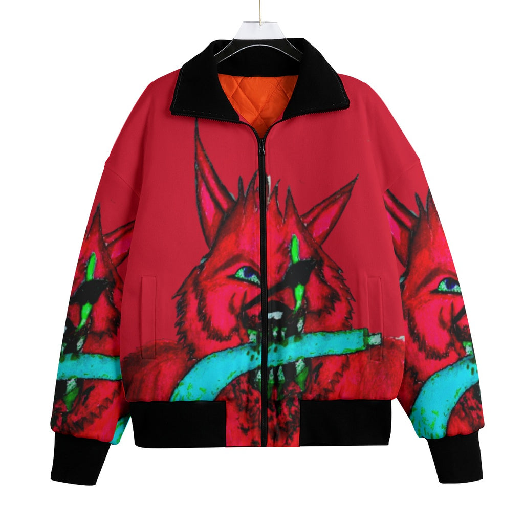All-Over Print Unisex Knitted Fleece Lapel Outwear