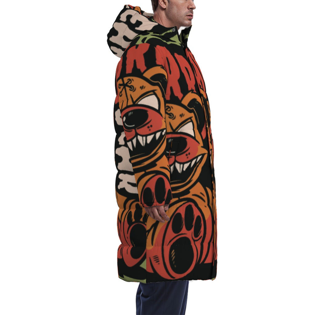All-Over Print Unisex Long Down Jacket