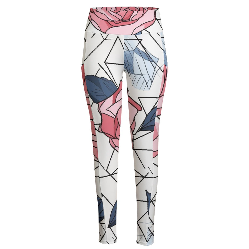 All-Over Print Women's High Waist Leggings With Side Pocket