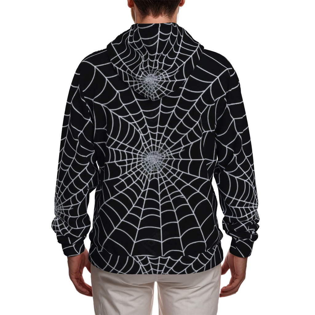 All-Over Print Zip Up Hoodie With Pocket