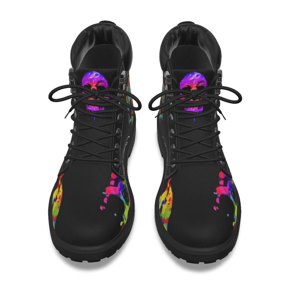All-Over Print Men's Short Boots