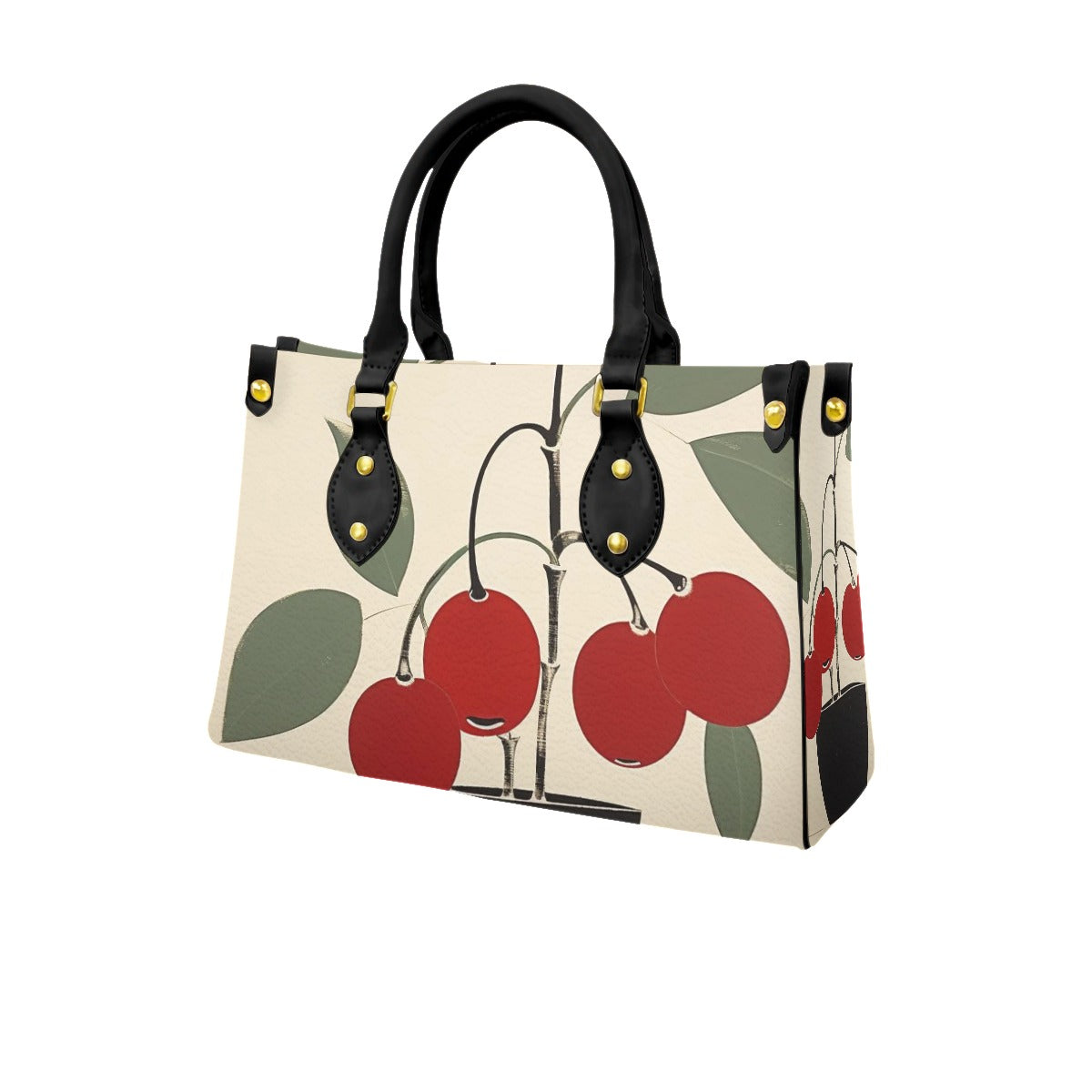 Women's Tote Bag With Black Handle