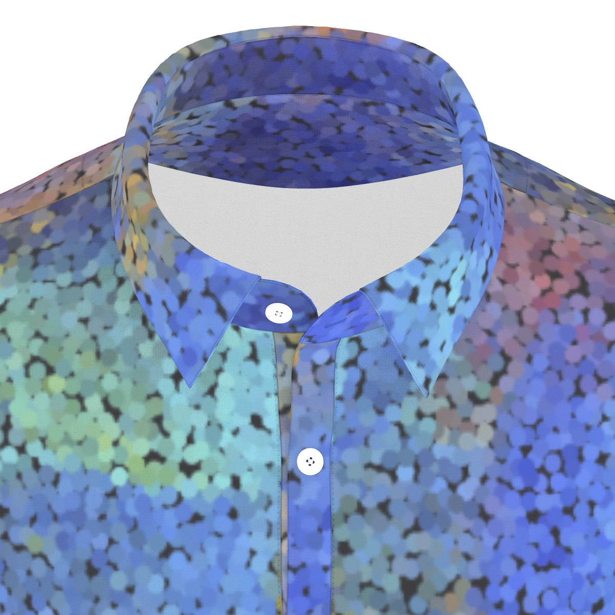 All-Over Print Men's Stretch Collar Polo Shirt