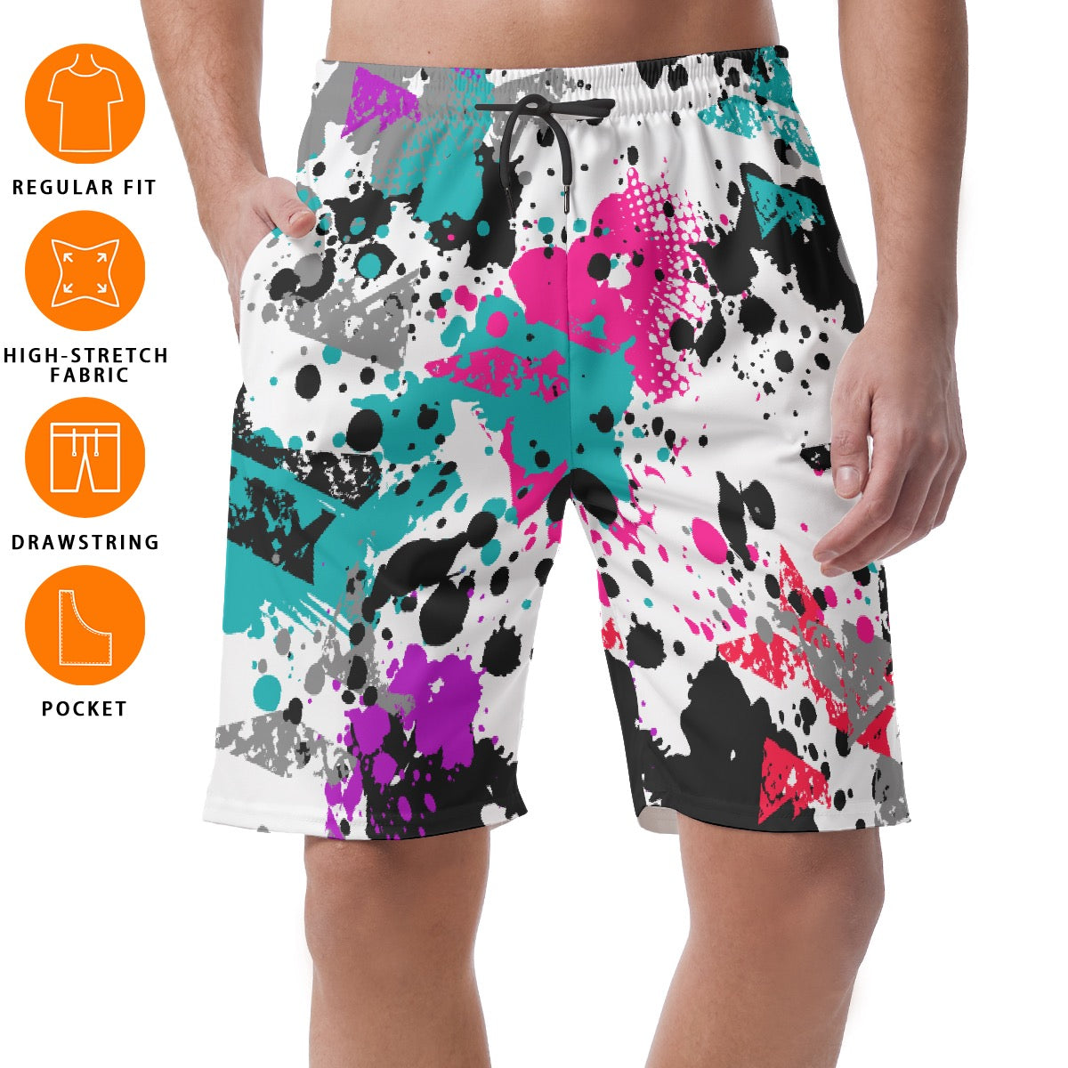 All-Over Print Men's Short Pants