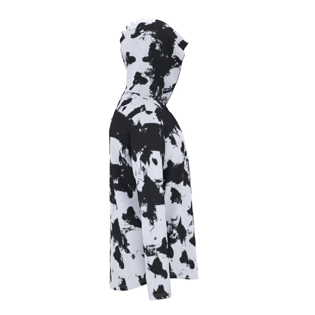 All-Over Print Men's Sunscreen  Sports Hoodie With Thumb Holes