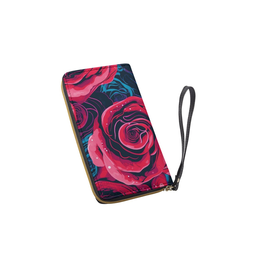 Long Wallet With Black Hand Strap
