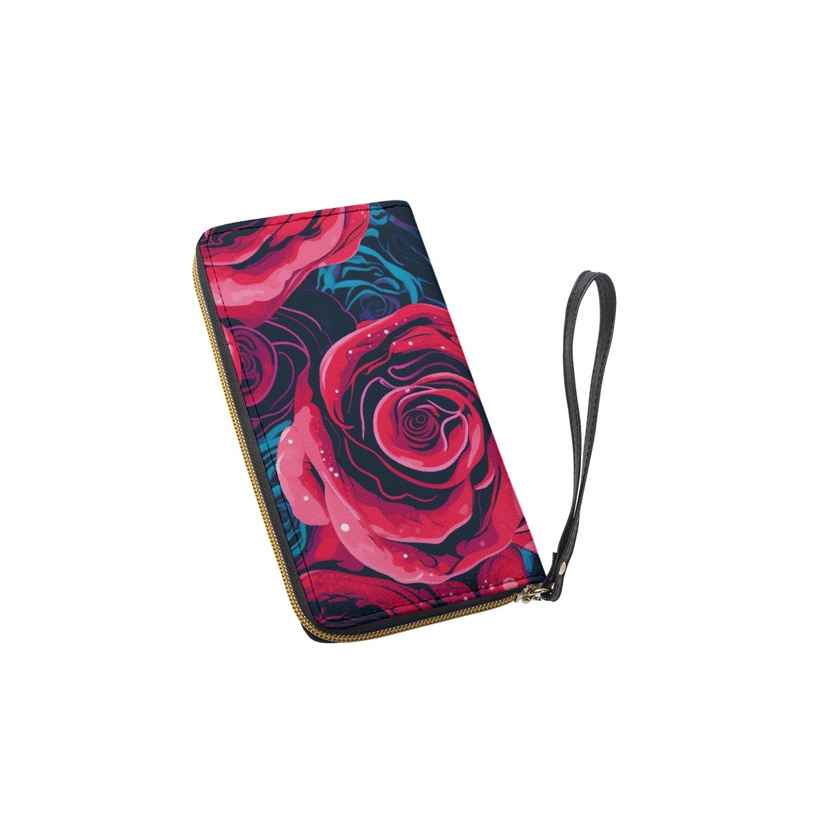 Long Wallet With Black Hand Strap