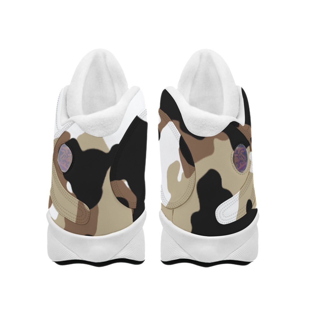 Men's Curved Basketball Shoes With Thick Soles