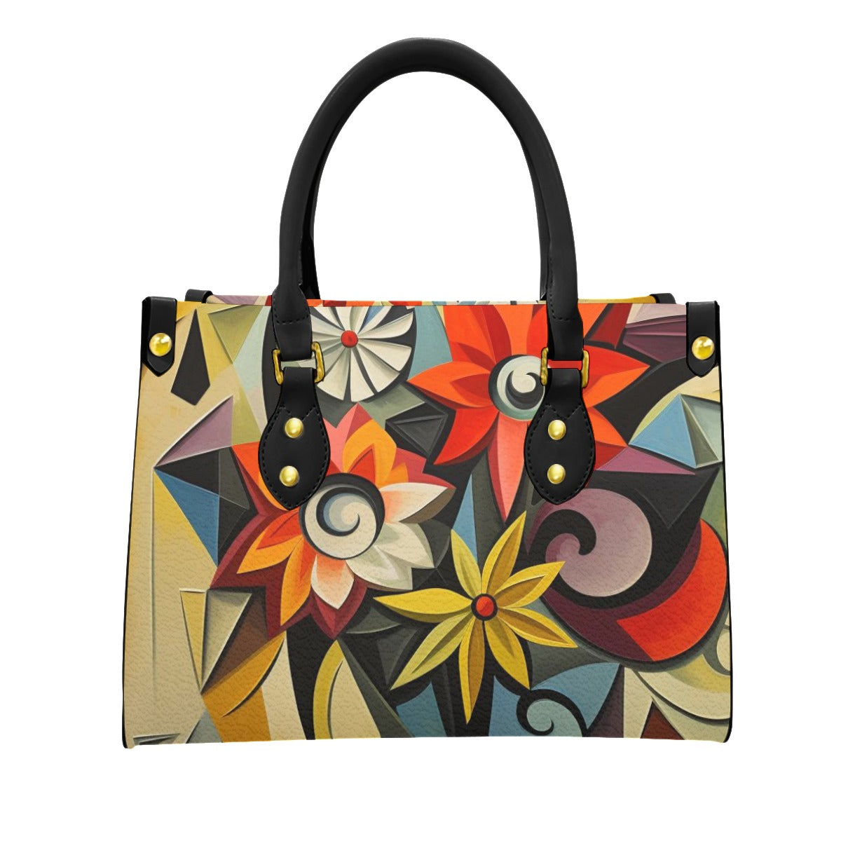 Women's Tote Bag With Black Handle