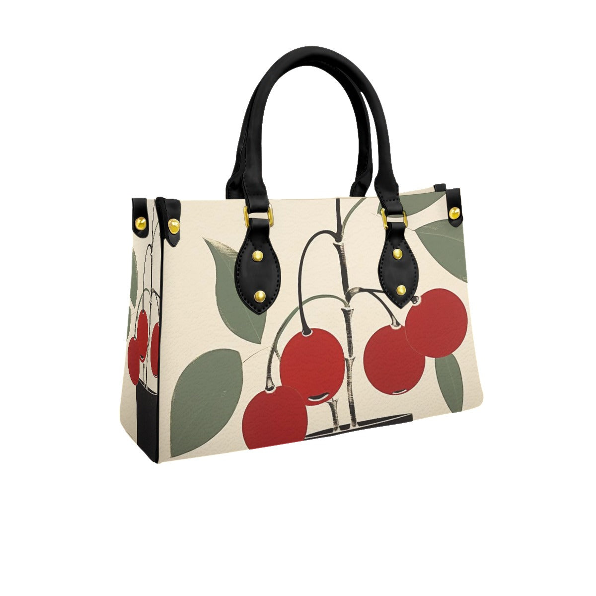 Women's Tote Bag With Black Handle