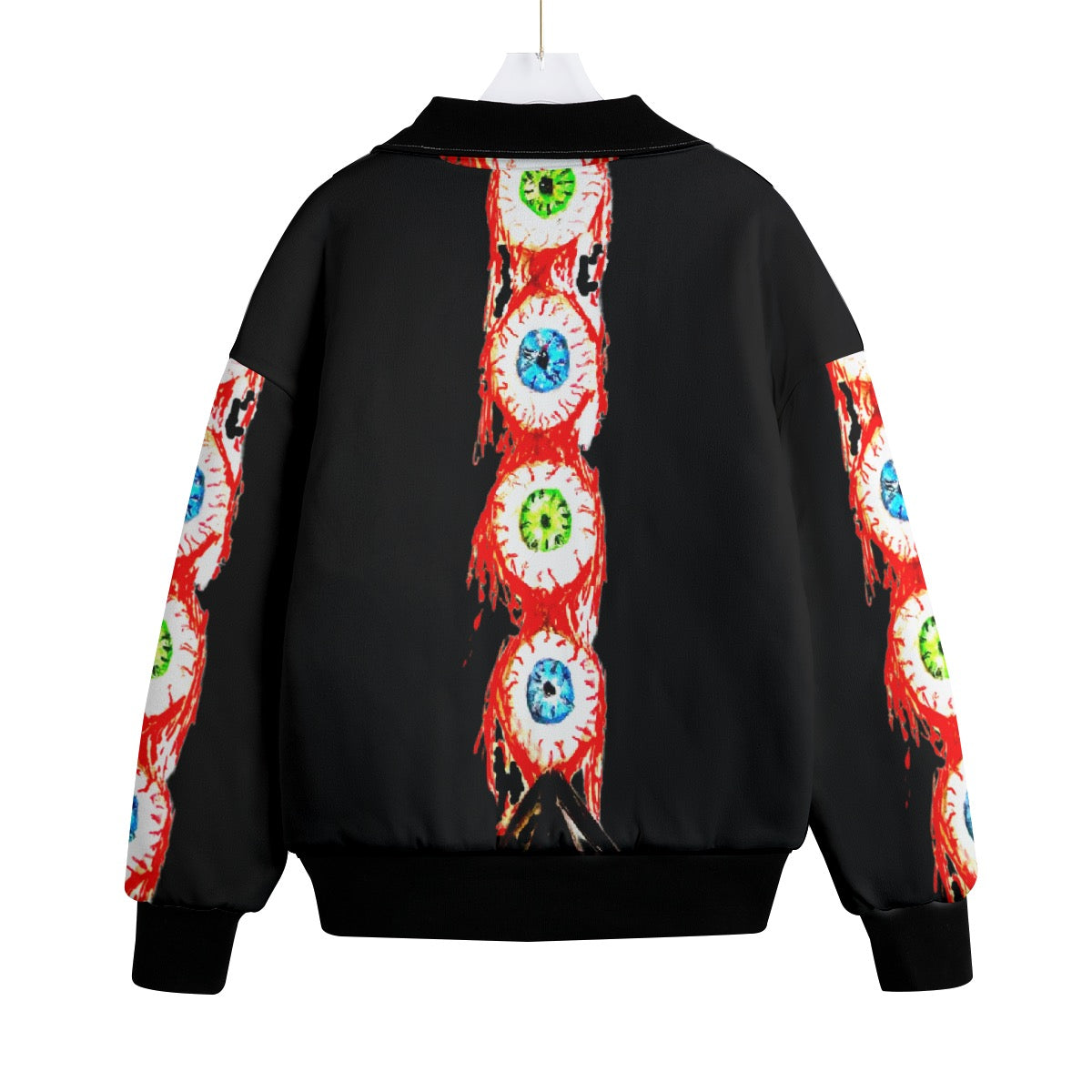 All-Over Print Unisex Knitted Fleece Lapel Outwear