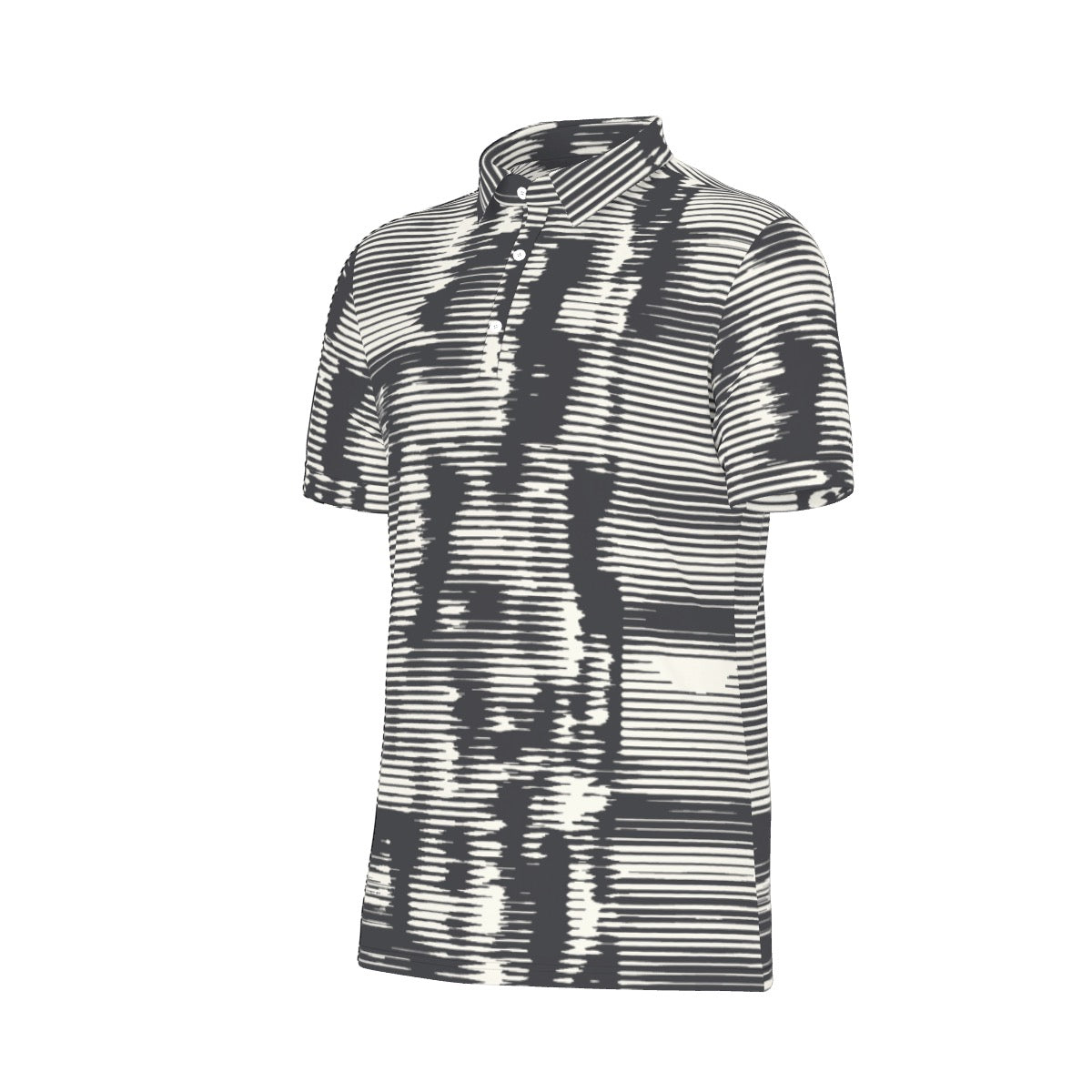 All-Over Print Men's Stretch Collar Polo Shirt