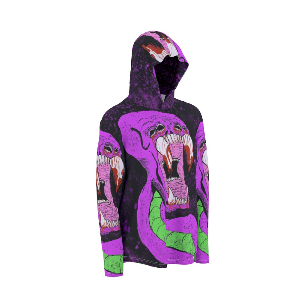 All-Over Print Men's Sunscreen  Sports Hoodie With Thumb Holes
