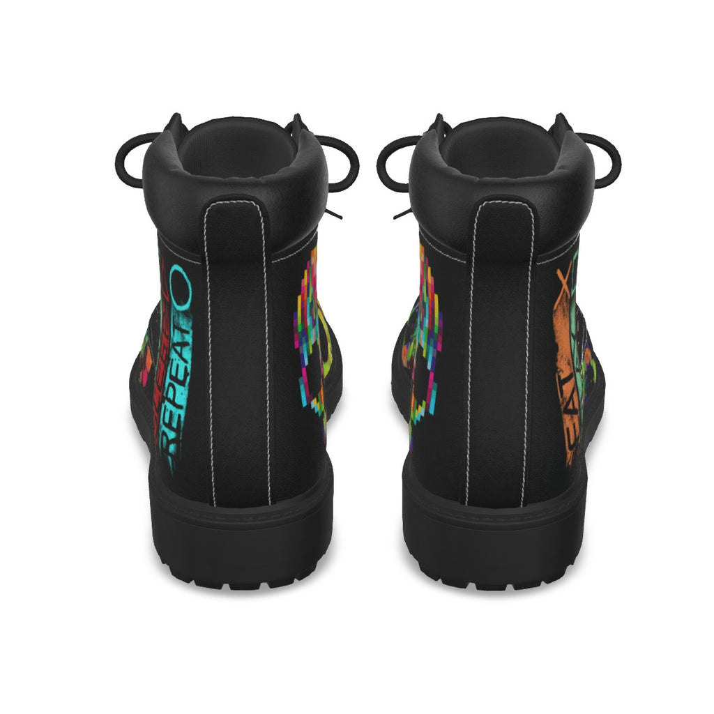 All-Over Print Men's Short Boots