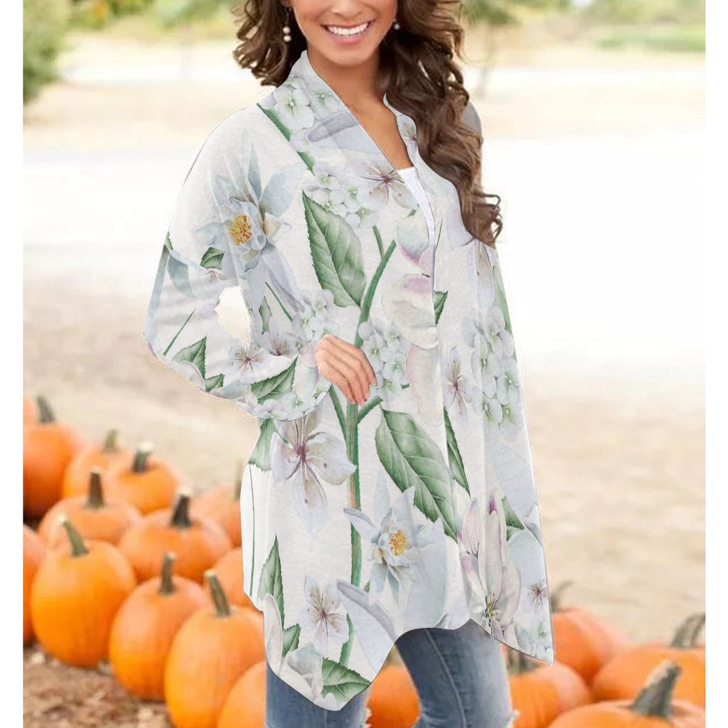 All-Over Print Women's Cardigan With Long Sleeve