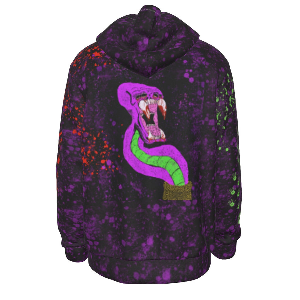 All-Over Print Men's Thicken Pullover Hoodie With Inner Hood