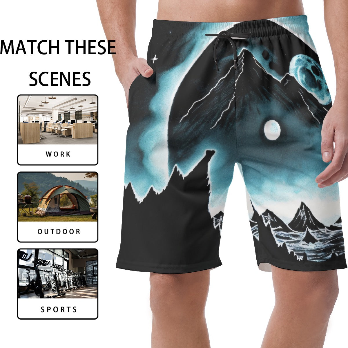 All-Over Print Men's Short Pants