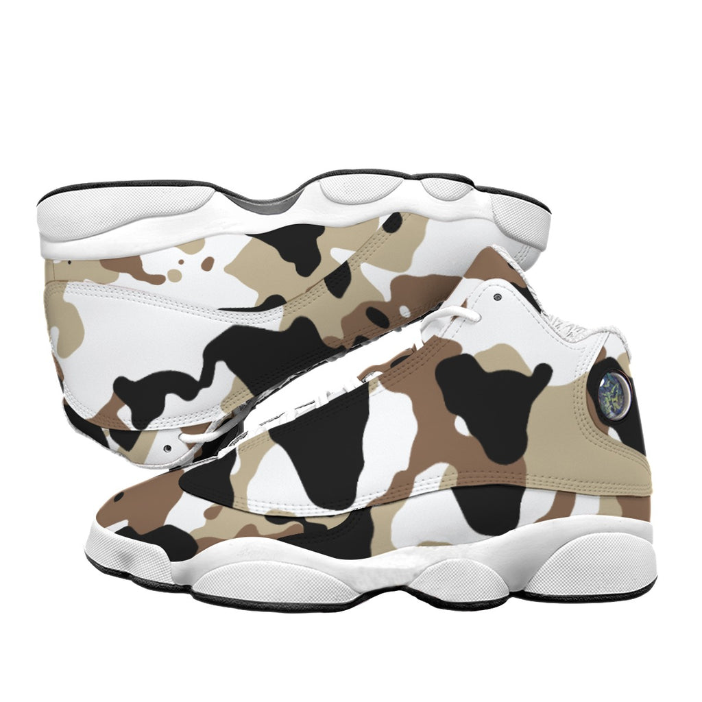 Men's Curved Basketball Shoes With Thick Soles