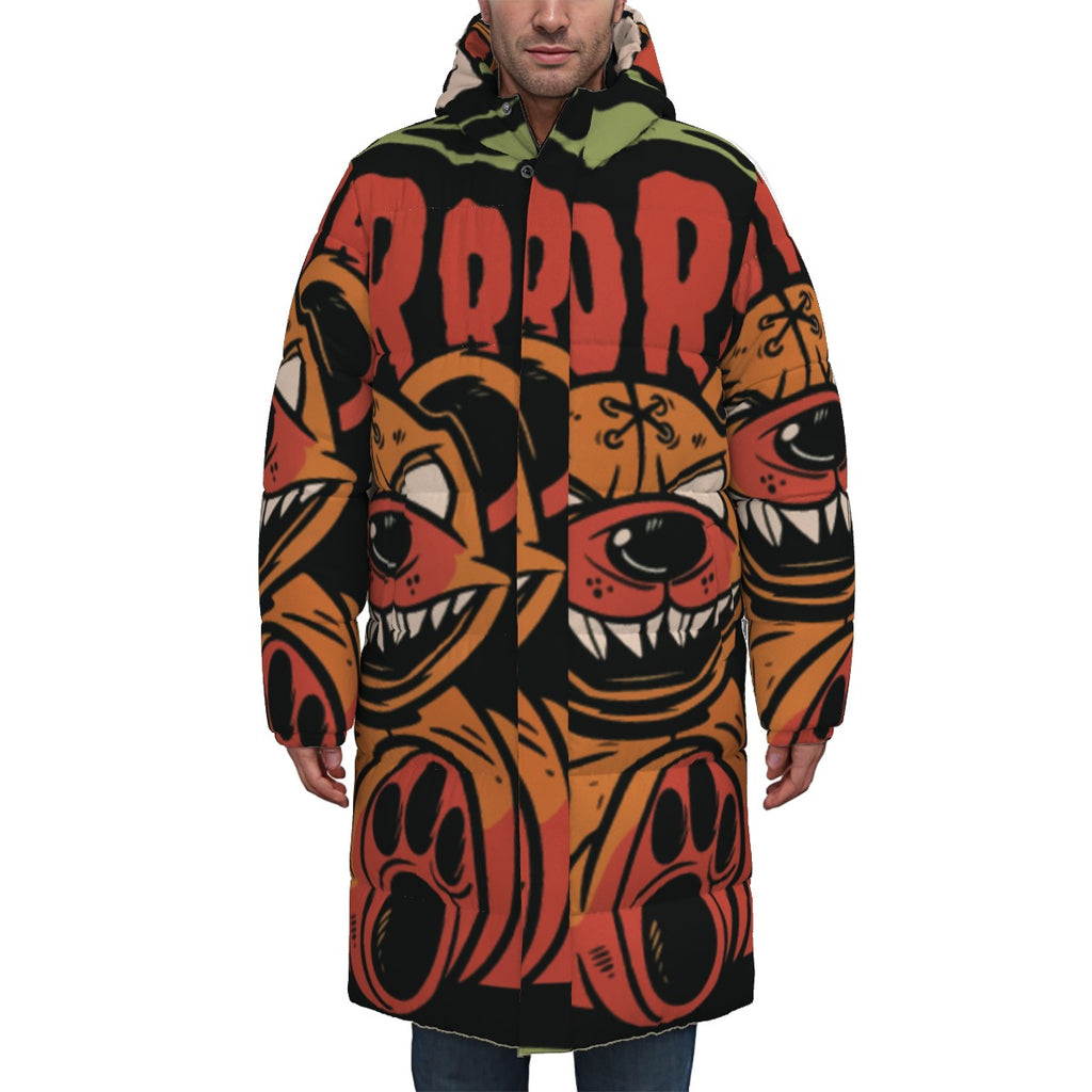 All-Over Print Unisex Long Down Jacket